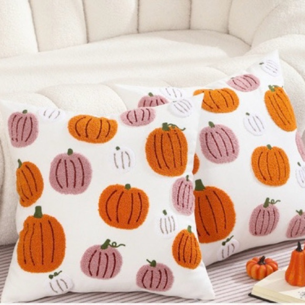 Fall pillow covers , 2 pc set , 18x18